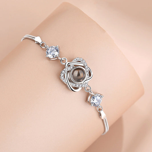 Silver Double Heart Bracelet