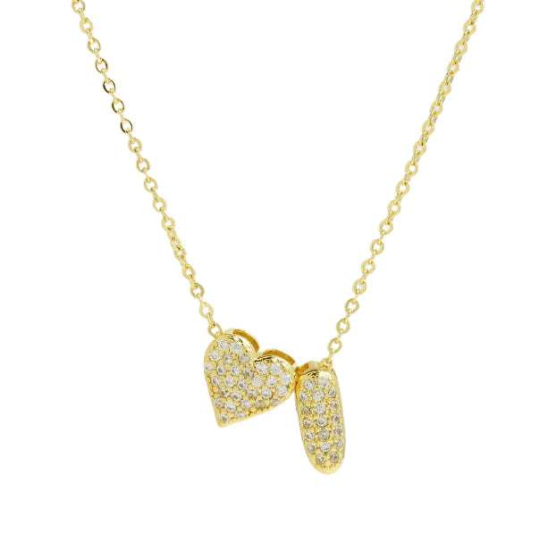 Bubble Heart Letter Necklace