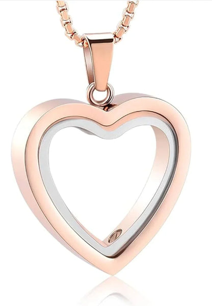 Heartfelt Remembrance: Stainless Steel Heart Pendant