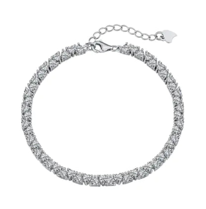Sterling Silver Zircon Bracelet