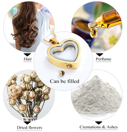 Heartfelt Remembrance: Stainless Steel Heart Pendant